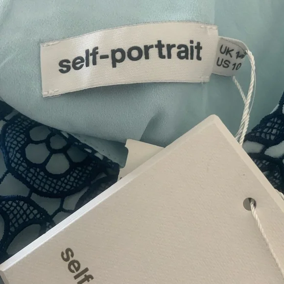 NWT Self-Portrait Tiered Circle Lace Dress Size 10 $440